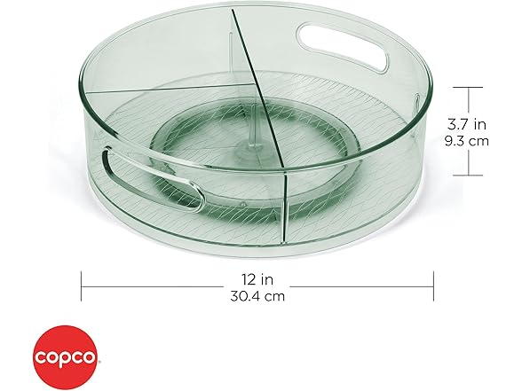 Copco Storage Turntable with Removable Dividers