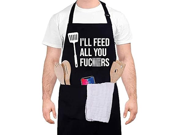 JALEBRO Funny Adjustable Apron