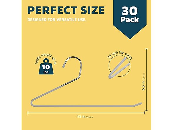 Lifemaster Metal Pants Hanger Set - 30 Pieces