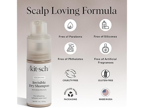 Kitsch Rice Protein Dry Shampoo Powder 1oz