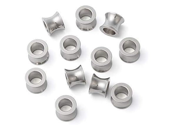 Fashewelry 50Pcs Large Hole Beads SS