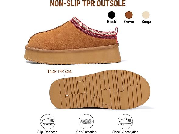 Women's Slippers Platform Mini Boots