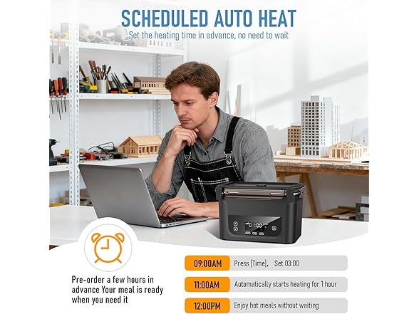 GALOKEO Upgraded Cordless Electric Lunch Box