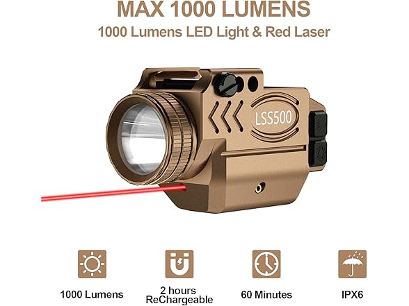 XYH-Win 1000 Lumens Tactical Laser Light Combo