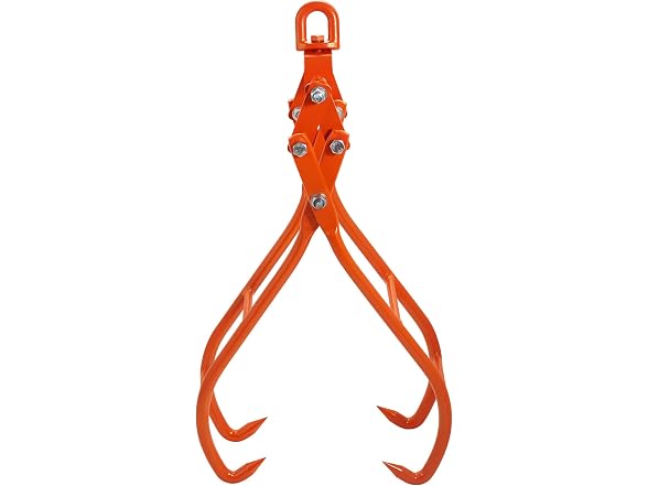 Timber Claw Hook, 28 inch 4 Claw Log Grapple for