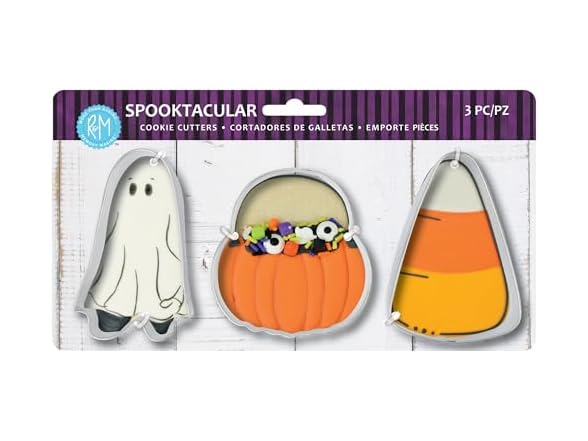 R&M Halloween/Spooktacular Cookie Cutter 3-Piece Set