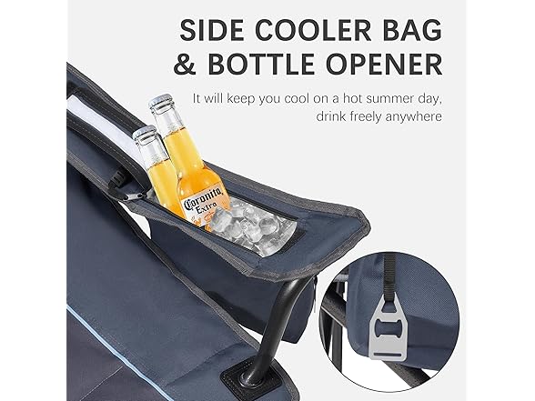 (2 Pack) Oversized Folding Camping Chair