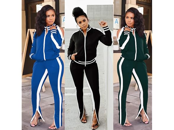 Lucuna Women Athletic Tracksuits Two Piece Trouser
