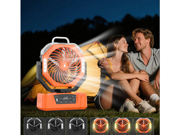 Rechargeable Camping Fan with Mist