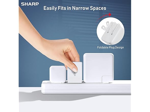 Sharp Dual Port USB C Charger