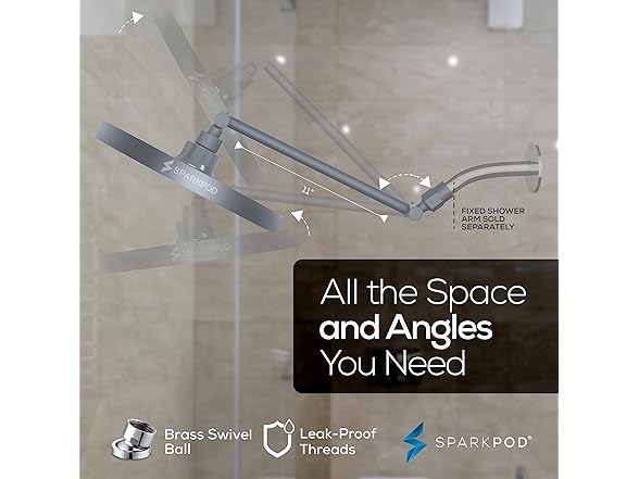 8" Round High Pressure Rain Shower Head