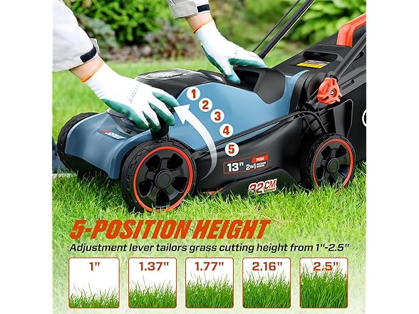 13" 20V Cordless Lawn Mower