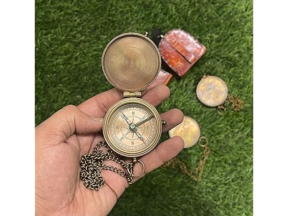 Personalized Working Antique Compass