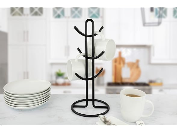Spectrum Euro Modern Mug Stand Black