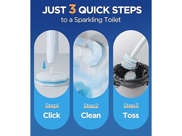 Caspeak 64 Count Toilet Wand Refills