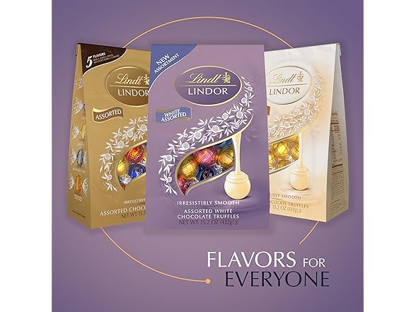 Lindt Lindor White Choc Assorted Truffle