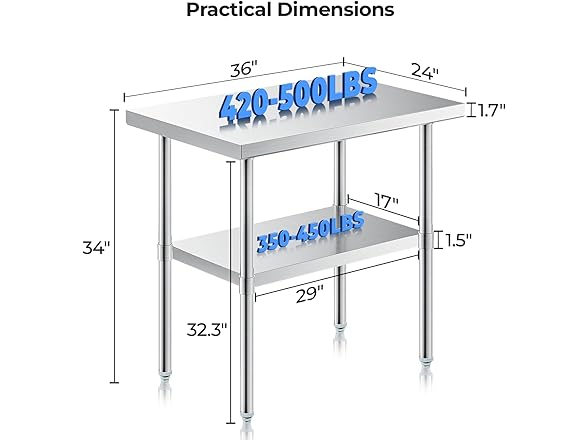 NUUK Stainless Steel Work Table