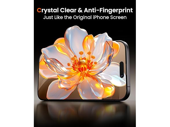 Mkeke for iPhone 16 Pro Max Screen Protector 3 Pack