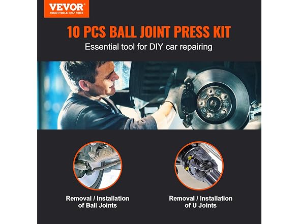 Ball Joint Press Kit, 10 pcsTool Kit, C-press