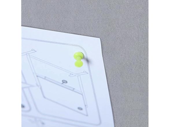 VIZ-PRO Fabric Board, 60x48", Grey