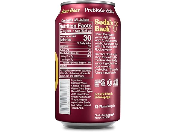 Poppi Root Beer 12pk