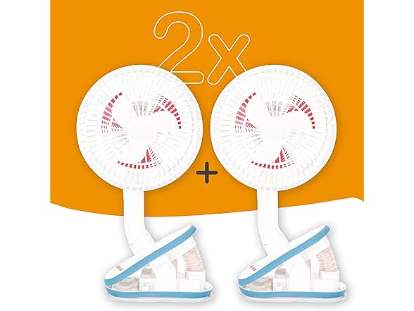 Diono Clip On Stroller Fans, Pack of 2