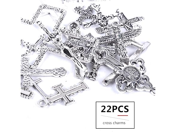 Jdesun 22 Pieces Mixed Styles Crosses