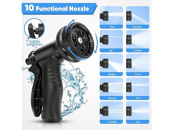 Itsonestep 50FT Metal Garden Hose