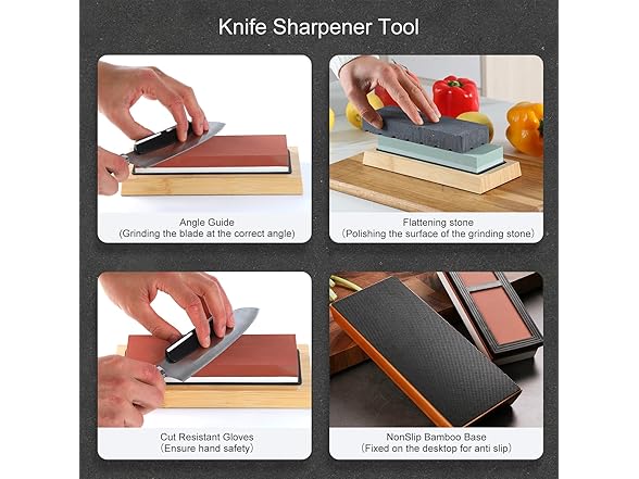 Knife Sharpening Stone Set