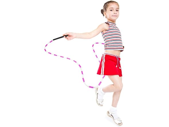 K-Roo Sports Jump Rope Plastic Beaded , 7'