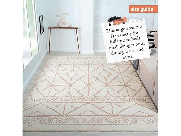 Indigo Ink Washable Area Rug, 6'x9'