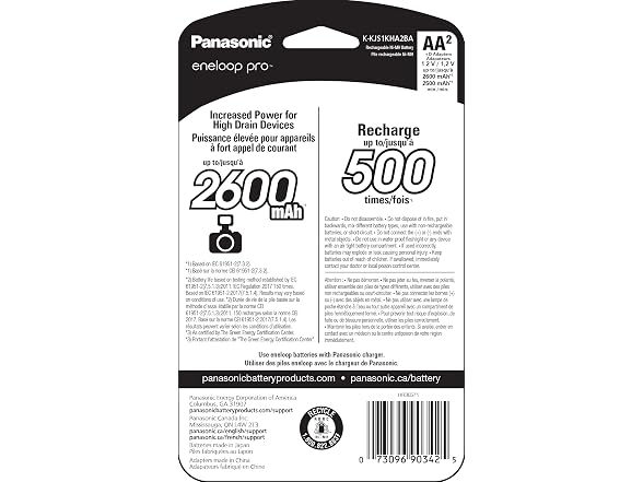 Eneloop Pro Battery and Adapter Combo