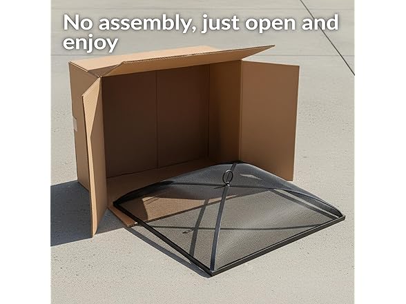 Sunnydaze 31" Heavy-Duty Steel Mesh Fire Pit Spark Screen Cover