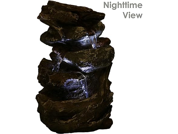 Sunnydaze Indoor Fountain with LED Lights 10.5"