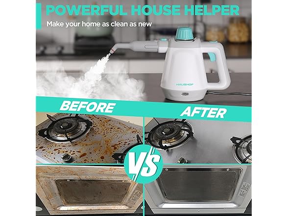 HAUSHOF Handheld Steam Cleaner