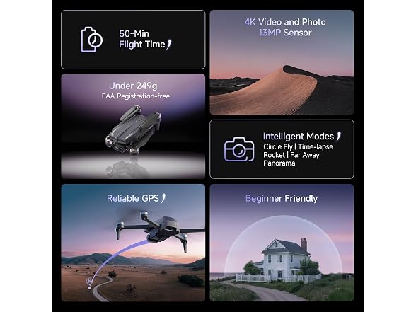 Ameta 520 Pro GPS Drone Camera 4K