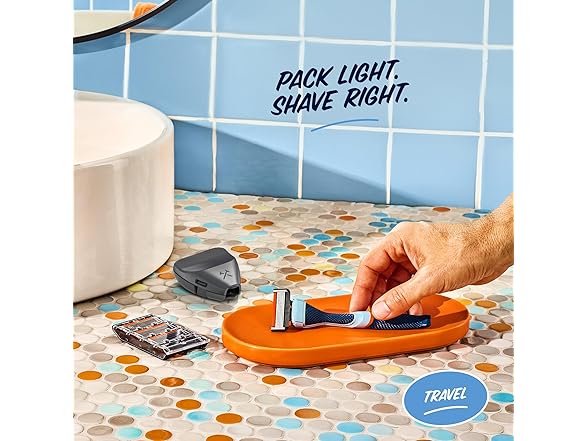 Dollar Shave Club | Travel Shave Set  (Blue)