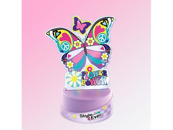 Style 4 Ever Diamond Art Unicorn or Butterfly Lamp Set