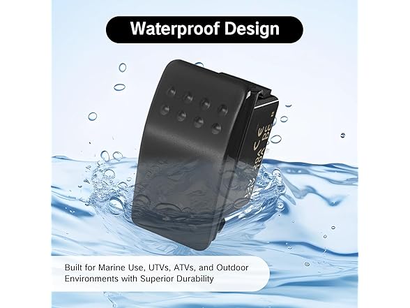 Rocker Switch 12V 20A Marine Waterproof
