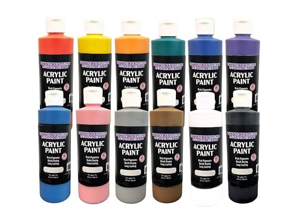 Constructive Playthings Acrylic Paint Set 12Pk