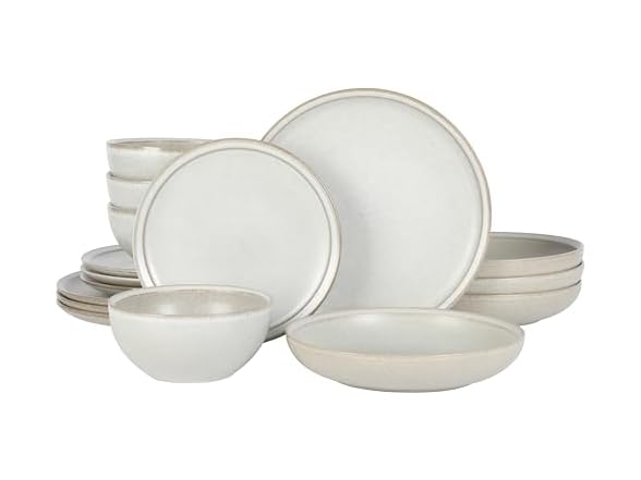 Gibson Elite Beckett Stoneware Matte Dinnerware Set