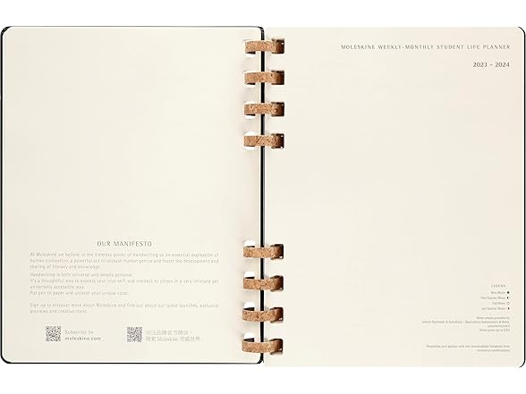 Moleskine 2024 Spiral Academic Planner, 