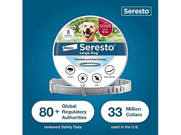 Seresto Large Dog Collar- Flea & Tick Treatment