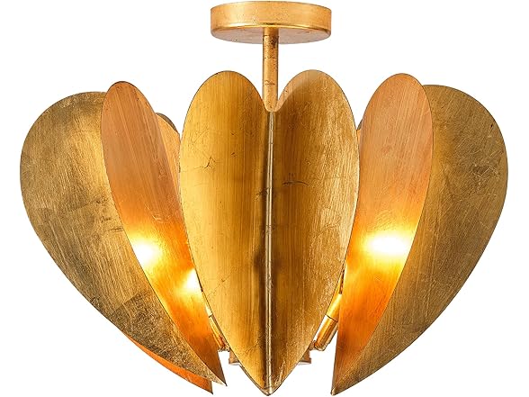 Parrot Uncle Medium Gold Flush Mount Light