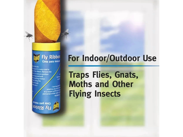 3 Pack Raid® Fly Ribbons, Paper, 10ct