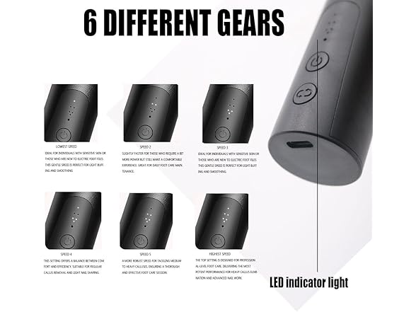 Electric Callus Remover w/Nail File