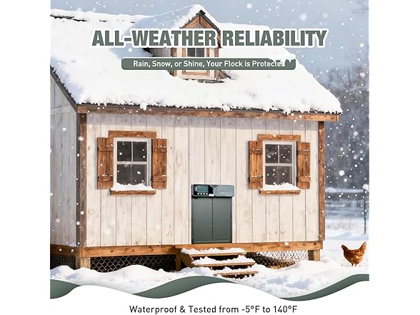 Fophop Large Automatic Chicken Coop Door