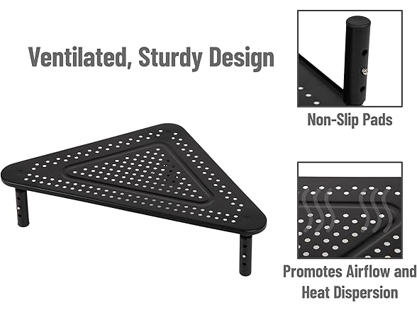 Mind Reader Monitor Stand Black