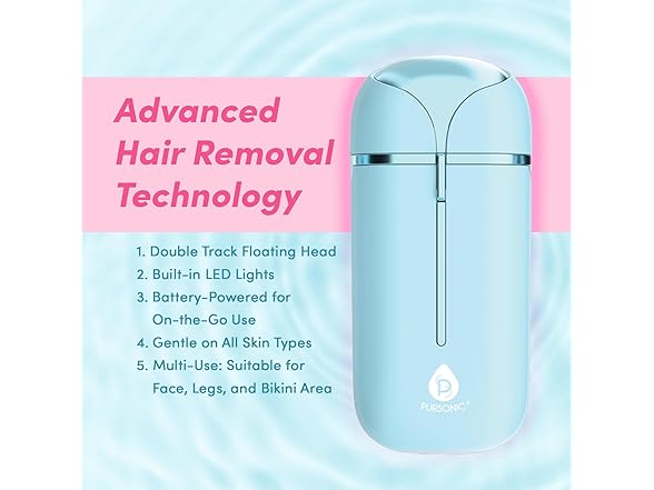 PURSONIC Electric Shaver for Women