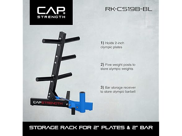 CAP Barbell Olympic Plate Tree Rack